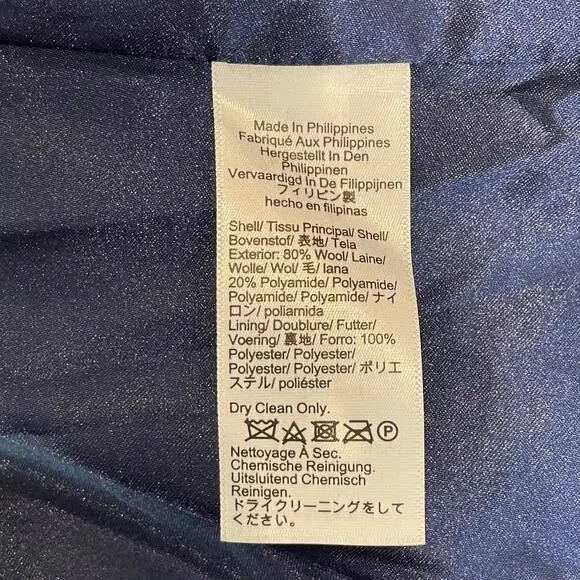 J.Crew Toscana Coat Italian Stadium Cloth Wool Midi City Classic CE180 Black 6 - Picture 16 of 16